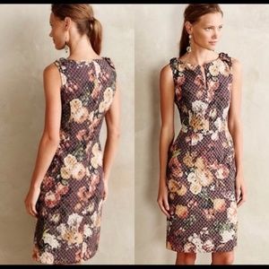 Anthropologie Tabitha Quilted Floral Dress